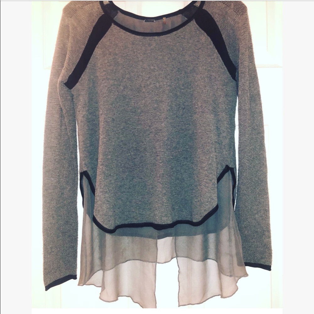 💜 Elie Tahari Silk And Merino Sweater Blouse